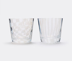 Hirota Glass 'Stripes' glass WHITE HIRO16STR699WHI