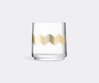 LSA International 'Chevron' lantern and vase GOLD LSAI20CHE668GOL