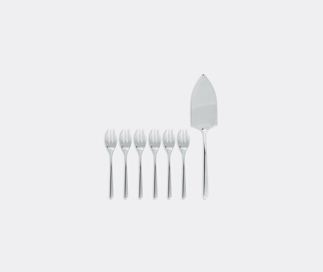 Sambonet 'Linear' cake set, set of seven SILVER SAMB22CUT863SIL