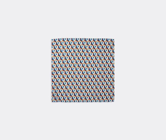 La DoubleJ 'Cubi Blu' large napkins, set of two Multicolor LADJ22LAR351MUL