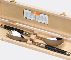 Jean Dubost Laguiole Salad server, set of two, black BLACK JEDL24SAL565BLK