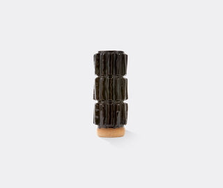 POLSPOTTEN 'Structure' vase, dark brown DARK BROWN POLS25VAS251BLK