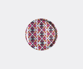 Les-Ottomans &#39;Ikat&#39; wooden tray, pink and orange MULTICOLOUR OTTO20IKA283MUL
