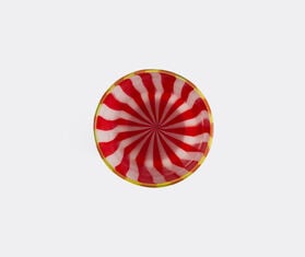 Lisa Corti 'Circus' vase, red, white and mustard RED LICO26CIR635RED