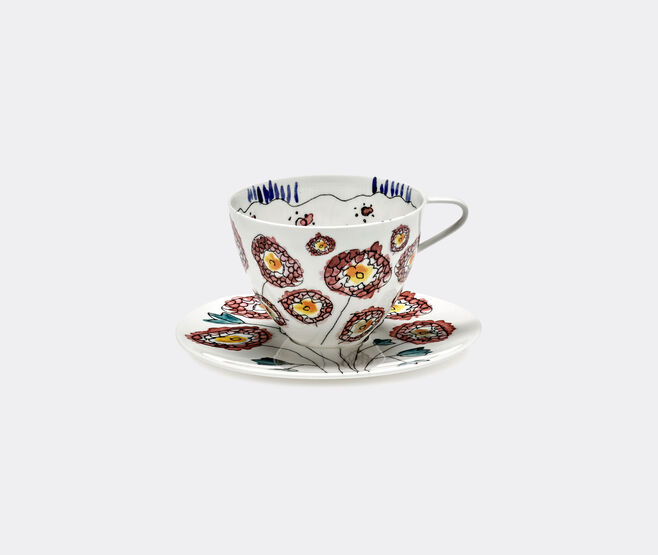 Serax 'Anemone Milk' cappuccino cup and saucer, set of two MULTICOLOUR SERA23CAP662MUL