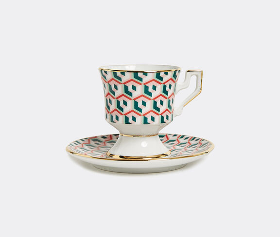 La DoubleJ 'Cubi Lilla' espresso cup and saucer, set of two undefined ${masterID}