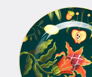 La DoubleJ 'Dragon fruit' dessert plate, set of two MULTICOLOUR LADJ22DES011MUL