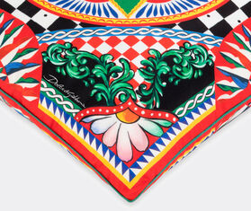 Dolce&amp;Gabbana Casa 'Carretto Siciliano' silk twill cushion, small MULTICOLOUR DGCA22SIL025MUL