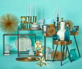 POLSPOTTEN &#39;Platter&#39; oval, set of three GOLD POLS22PLA303GOL