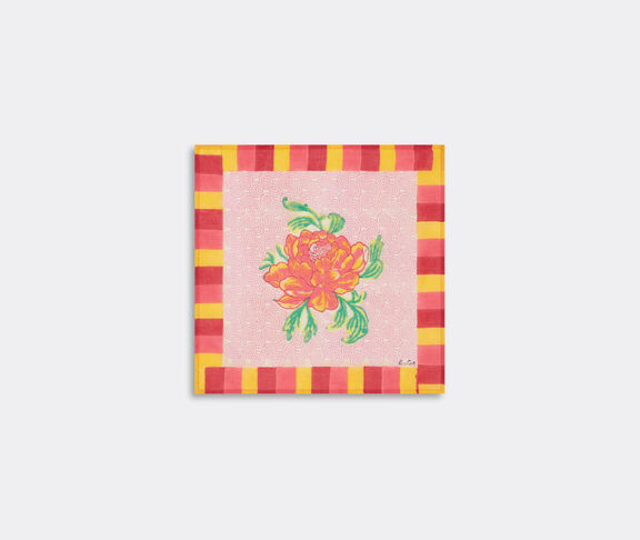 Lisa Corti 'Camelia Magenta' napkin, set of four, pink undefined ${masterID} 2