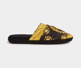 Versace 'I Love Baroque' slippers, black BLACK VERS22SLI686BLK
