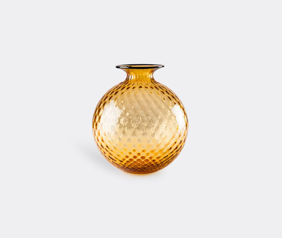 Venini 'Monofiore' rounded bottle, L, yellow amber VENI20MON945YEL