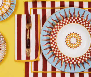 La DoubleJ 'Apollo' dessert plate, set of two, multicolor MULTICOLOUR LADJ24APO199MUL