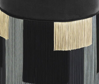 Lorenza Bozzoli Couture 'Couture Geometric Stripe' ottoman, grey MULTICOLOUR LOBO20COU387GRY