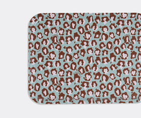 La DoubleJ 'Lady Leopard Acqua' rectangular tray MULTICOLOUR LADJ22REC658MUL