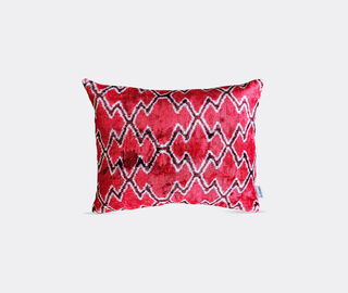 Les-Ottomans Velvet cushion, red multicolor MULTICOLOUR OTTO23VEL636MUL
