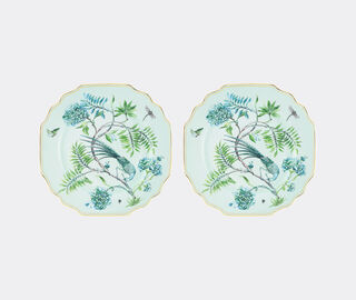 Aquazzura Casa 'Secret Garden' dinner plate, set of two GREEN AQUA23SEC130GRN