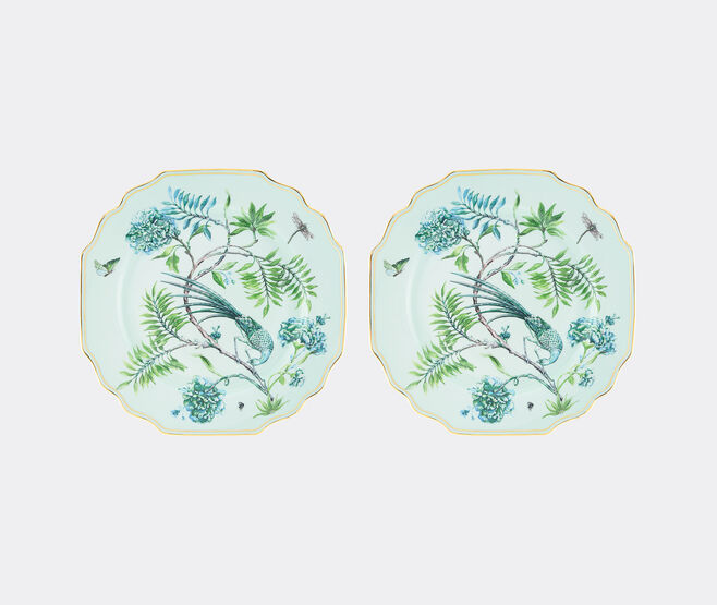 Aquazzura Casa 'Secret Garden' dinner plate, set of two GREEN AQUA23SEC130GRN