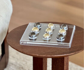 By Gabs &#39;Ice&#39; tic tac toe set, clear TRANSPARENT GABS24TIC714TRA