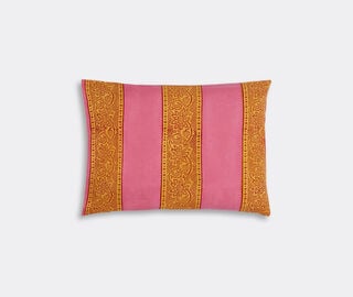 Lisa Corti 'Tea Flower' rectangular cushion, red and orange ORANGE LICO23CUS834MUL