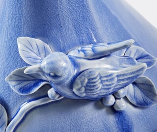 POLSPOTTEN 'Birds' vase, blue LIGHT BLUE POLS26VAS444LBL