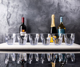 VESTA &#39;Ankon&#39; glass, set of six, transparent TRANSPARENT VEST25SET198TRA