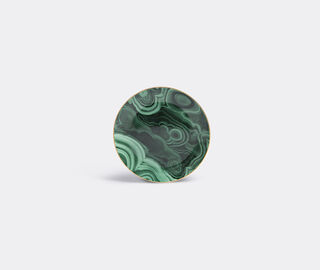 L'Objet 'Malachite' canap&eacute; plate, set of four MULTICOLOUR LOBJ15MAL978GRN