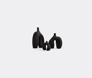 101 Copenhagen 'Ni' vase, small, coffee BROWN COPH25NIV445BLK
