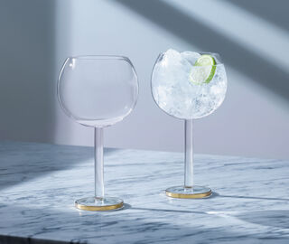 LSA International 'Luca' balloon glass, set of two GOLD LSAI21LUC922GOL