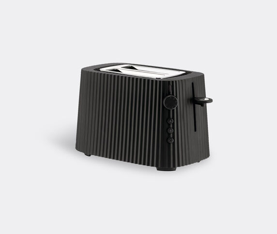 Alessi 'Plissé' toaster, black, UK plug