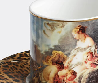Roberto Cavalli Home 'Wild Leda' luxury coffee cup and saucer, set of two MULTICOLOUR RCHO23WIL196MUL