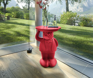 Slide 'Ambrogio' table, flame red RED SLID26AMB703RED