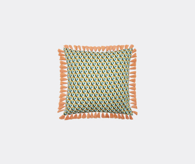 La DoubleJ 'Cubi Verde' cushion MULTICOLOUR LADJ22CUS389MUL