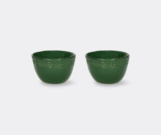 Pomax 'Meet the Kutis' mini bowl, set of two, dark green GREEN POMA26MEE179GRN