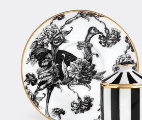 Simone Guidarelli Home 'Tangerine Garden' lidded espresso cup and saucer, black and white MULTICOLOUR SIMO26SOU983MUL
