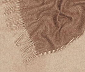 ALONPI &#39;Melrose&#39; throw, brown and beige BEIGE ALON23MEL291BRW