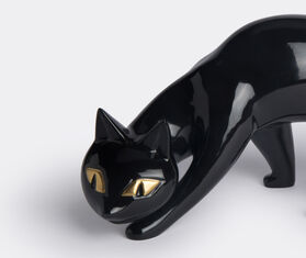 KPM Berlin &#39;Sneaking Cat&#39; BLACK KPM118SNE316WHI