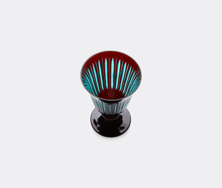 L'Objet 'Prism' wine glass, set of four, bordeaux BURGUNDY LOBJ24PRI181RED