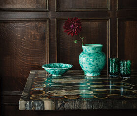 Cabana 'Speckled' vase, green GREEN CABA23SPE361GRN