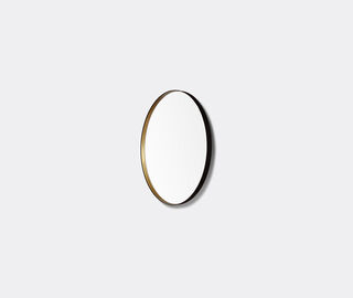 Poltrona Frau 'Ren' round mirror, large BLACK POFR20REN911BLK