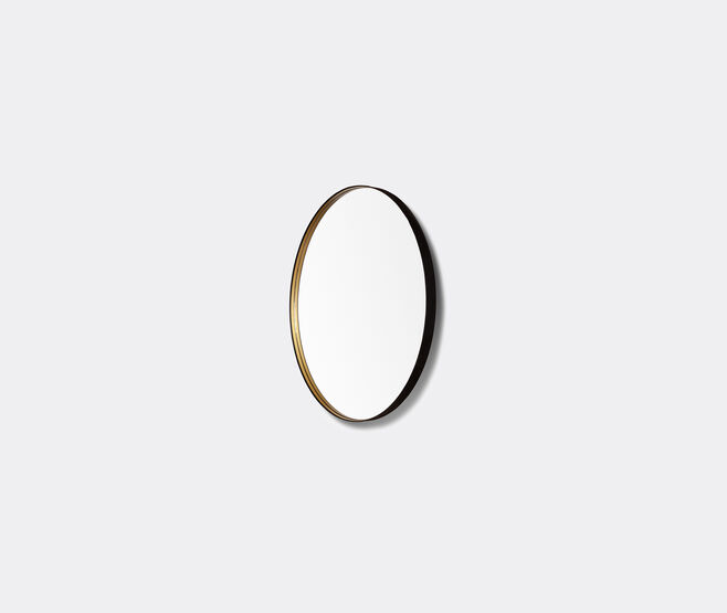 Poltrona Frau 'Ren' round mirror, large BLACK POFR20REN911BLK