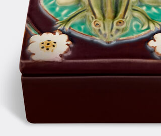 Bordallo Pinheiro 'Azulejo Box' frog MULTICOLOUR BOPI22AZU830MUL