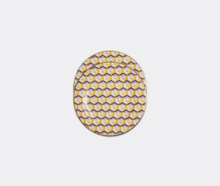 La DoubleJ 'Cubi Giallo' dessert plate, set of two MULTICOLOUR LADJ22DES303MUL