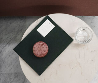 Audo Copenhagen 'Androgyne' table top, ivory marble IVORY MENU19AND484WHI