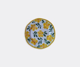 Les-Ottomans Hand painted ceramic plate, yellow MULTICOLOUR OTTO23HAN279MUL