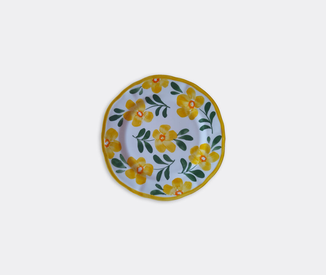 Les-ottomans Hand Painted Ceramic Plate In Multicolor