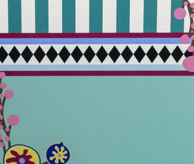 VESTA &#39;Bucharest&#39; vase, small, danube blue BLUE VEST25BUC599MUL