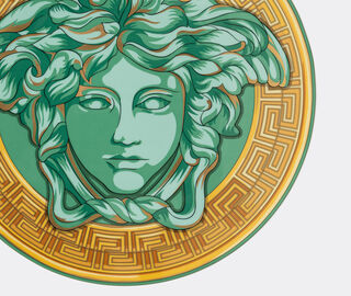 Rosenthal 'Medusa Amplified' service plate, green coin MULTICOLOUR ROSE22MED724GRN