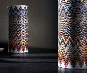 Missoni 'Zig Zag Jarris' high vase, beige MULTICOLOUR MIHO22ZIG477MUL