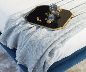 Cassina 'Nid' blanket, pearl grey GREY CASS22NID420LGR